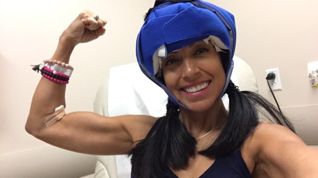 Mum in her fifties says staying super fit at the gym throughout chemotherapy saved her from cancer