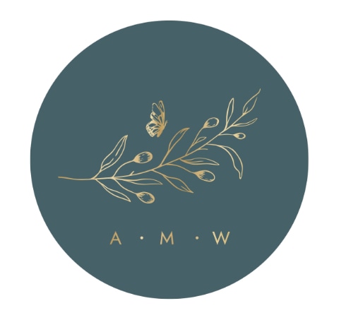 AMW Logo Green and Gold with Circle